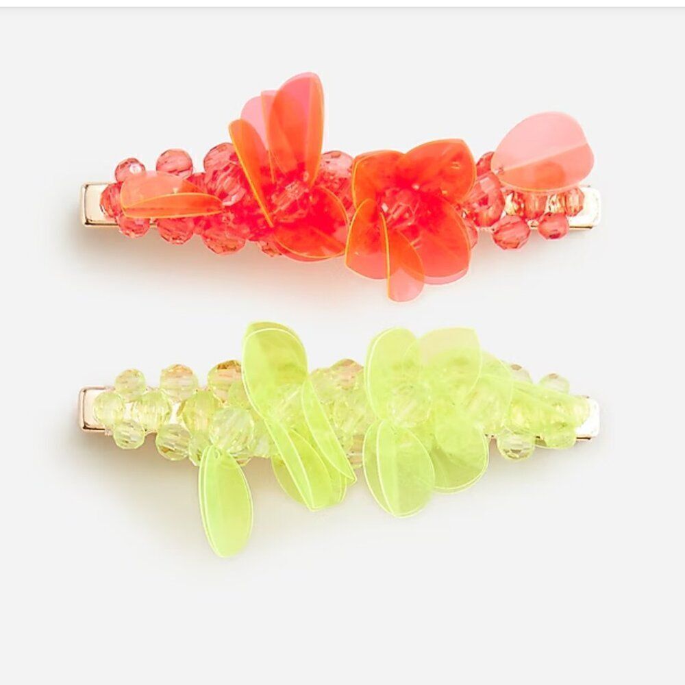Crewcuts BT665 2-pack beaded hair clips NWT